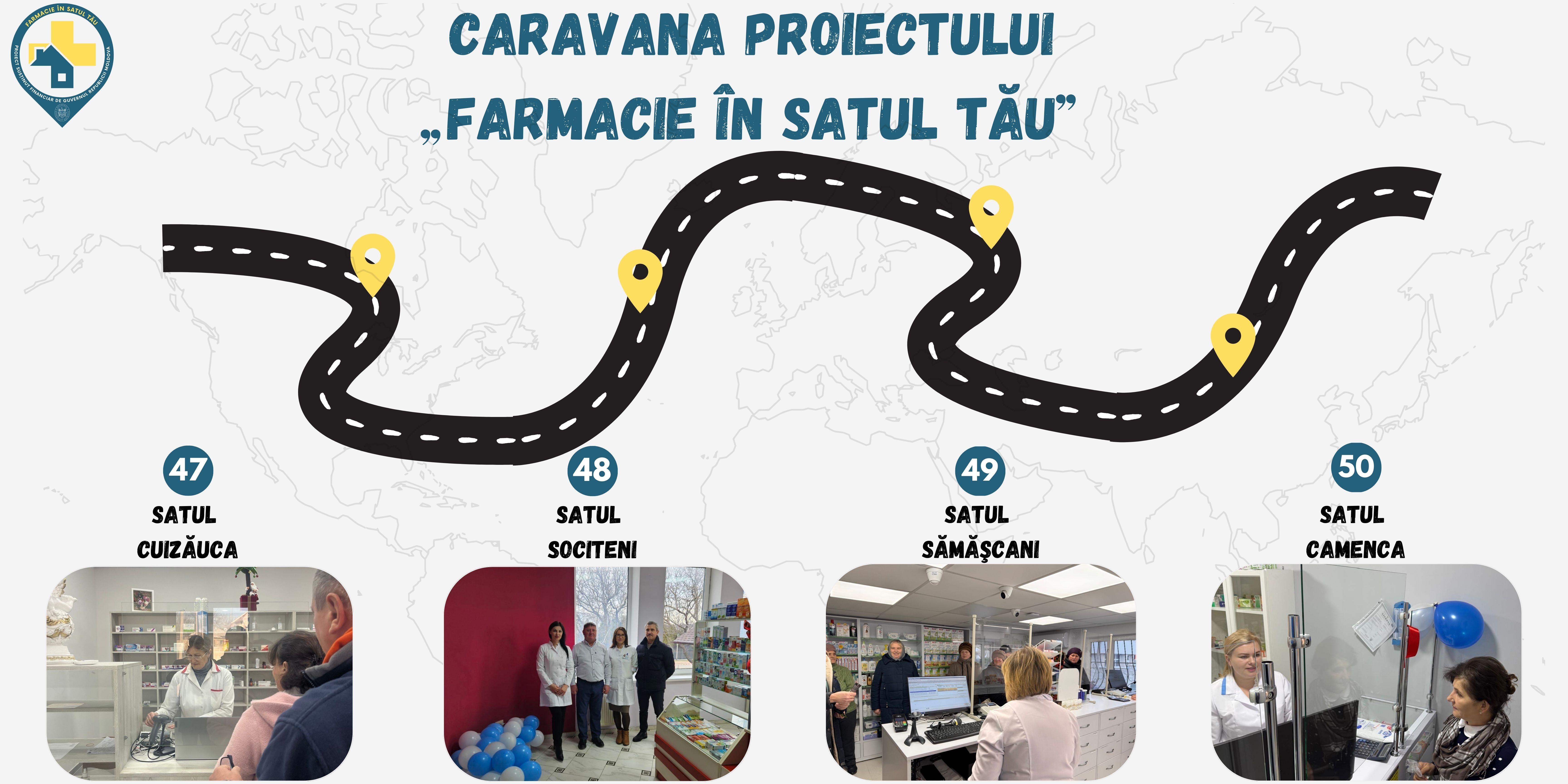 Caravana proiectului „Farmacie în Satul Tău” atinge pragul de 50 de farmacii deschise în satele Moldovei